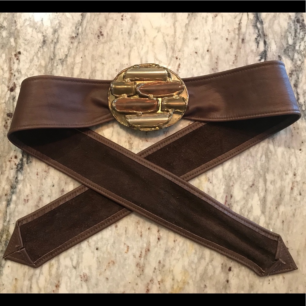 Vintage brass belt